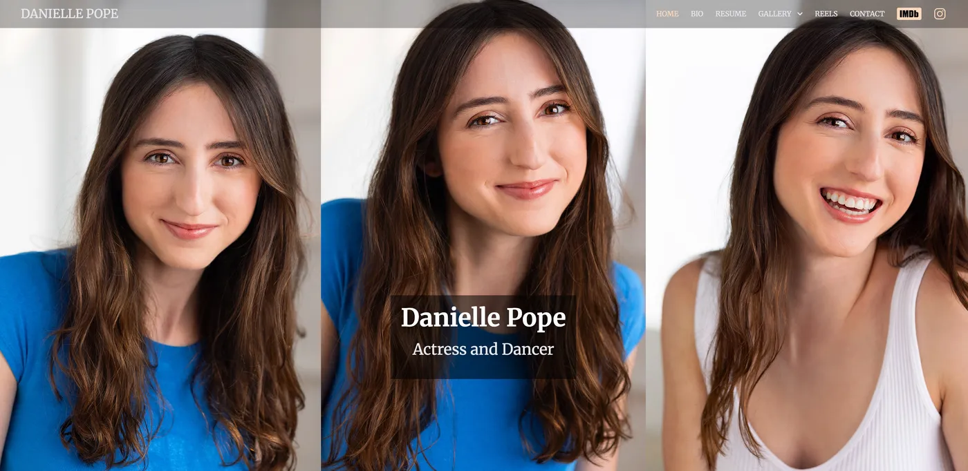 Website hero image for Danielle Pope